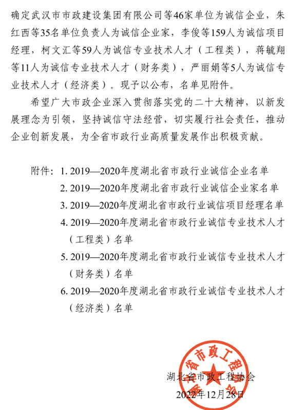 熱烈慶祝我公司總經(jīng)理鄧沂同志榮獲“2019-2020年度湖北省市政行業(yè)誠信企業(yè)家”稱號(圖2)